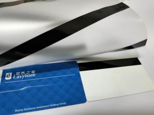 China A4 Size Plastic Card Making Pvc Coated Overlay With Magnetic Stripe on sale