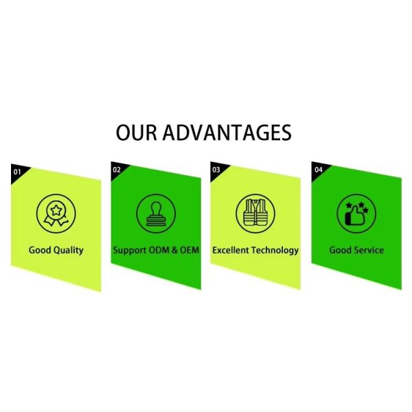 Strip Mesh Fabric Construction Security Safety Reflective Vest