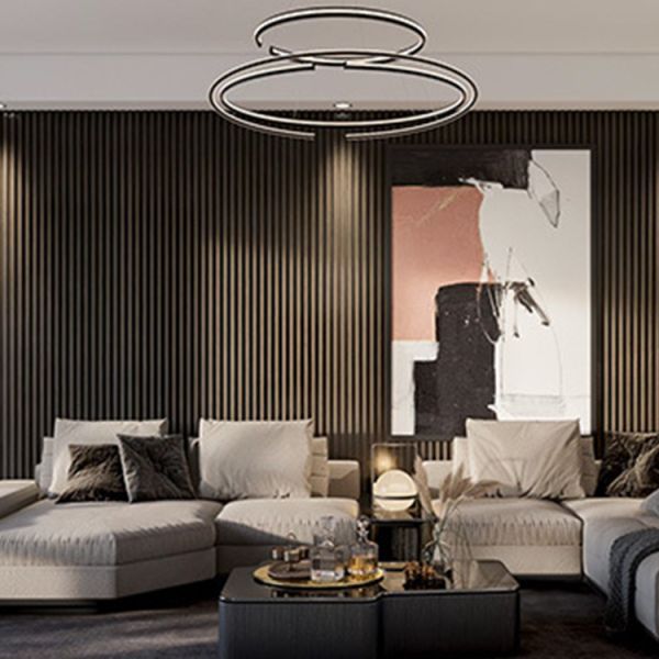 Easy to Install DIY Indoor WPC Wall Panel Interlocking Wall Decoration Cladding