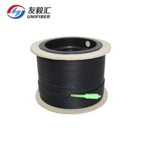 Wholesale FTTH SC/APC G657A1 LSZH 150m Drop Cable Fiber Pigtail from china suppliers