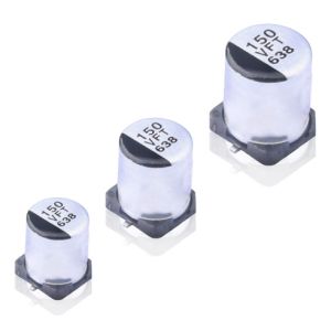 DC SMD Aluminum Electrolytic Capacitor Low Impedance 20 % Capacitance