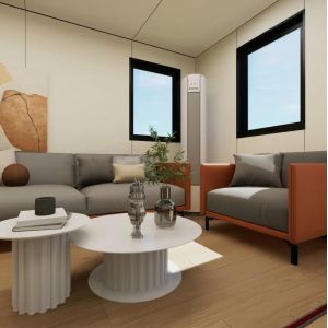 Fast Installation 20FT Expandable Container House 40 Year Lifespan 6t Weight