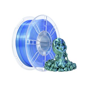 PLA+ 3D Printer Filament, Silk PLA PRO Filament 1.75mm Dual Color Blue Green 3D