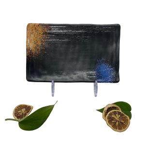 Wholesale School Melamine Soup Plate Rectangle Melamine Matte Black Tableware CE from china suppliers