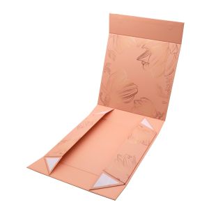 Custom Logo Printing Large Luxury Rose Gold Gift Shipping Box Packaging With