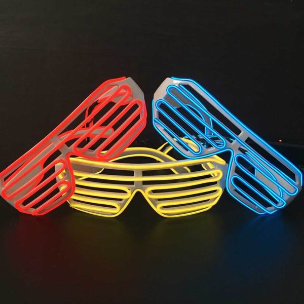 attention-catching high bright shutter glasses/shutter shade sunglasses for decoration
