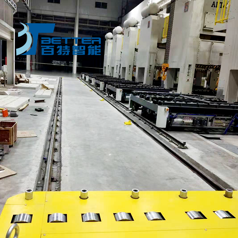 Factory Supply Rail Powered Equipment Carrying Trolley Warehouse Rail Transfer