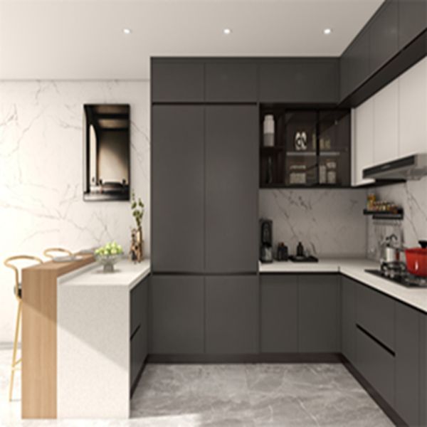 Easy Clean Functionality Customized Color Modern Style Kitchen Cabinets for Apartment
