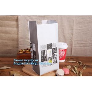 Custom without handle bread packaging kraft paper bags for food,Brown Kraft