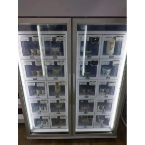 Customized Graphics Touch Screen Locker Vending Machine With 21.5 Inch Display