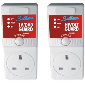 13Amp TV guard with by pass button