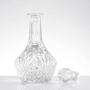 375ml 500ml 750ml Clear Round Glass Empty Whiskey Bottles for Beverage Packaging