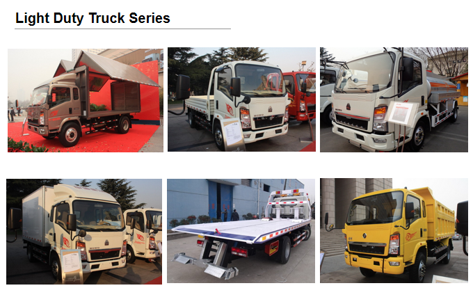HOWO 5tons light dump truck