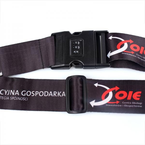 Adjustable Luggage Straps Personalized , Lockable Luggage Straps For Suitcases