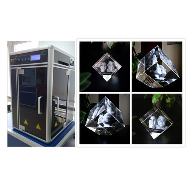 Glass Crystal 3D Laser Engraving Machine , Cost - Effective 3D Laser Engraving