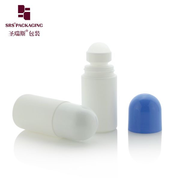 RPPB 50ML Unique Shape Plastic PP Mono Roll On Deodorant Bottle