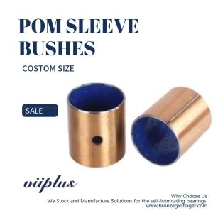 POM Blue Sleeve Plain Bushing Boundary Lubricating Bronze Bush