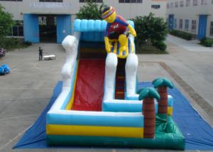 Wholesale Surfboard Man Outdoor Inflatable Water Slide , Party Big Blow Up Water Slides from china suppliers