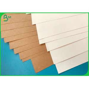 30G 40G Virgin Pulp White & Natural Kraft Paper Roll With 640mm 790mm Width