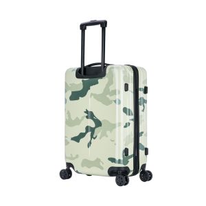ABS Luggage Set 3 Piece Set With Camouflage PC Printing, Recessed Plane Wheel