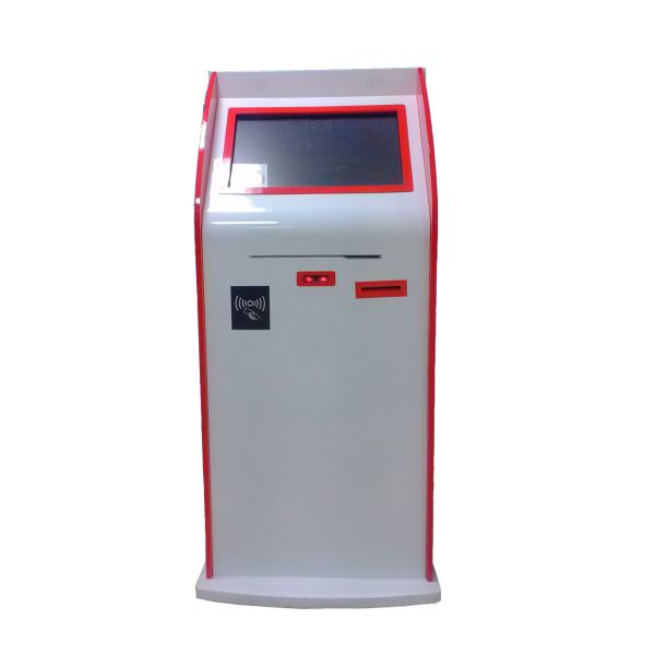 touch screen Multimedia Kiosks With cash acceptor , A4 printer smart Government