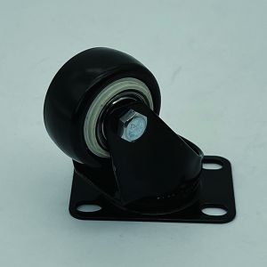 Polyurethane Swivel Plate Caster Wheels No Noise 1.5 Inch