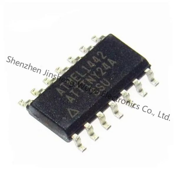 ATTINY24A-SSU 8-bit Microcontroller 20MHz, Ind Temp 1.8-5.5V, Green with 2K/4K