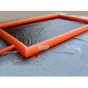 PVC Non-Slip Surface Yes And Hot Air Welding Orange Water Containment Inflatable