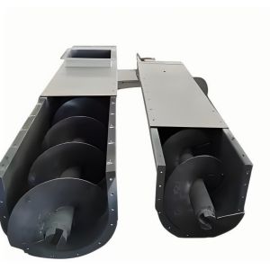 New U-shaped Automatic Spiral Conveyor Efficient Helical Trough Design Heavy