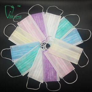 3 Ply Disposable Non Woven Face Mask , Disposable Earloop Face Mask