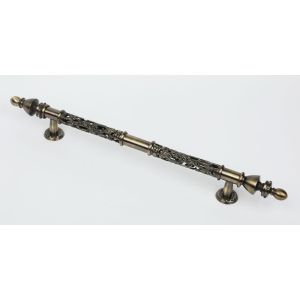 Furniture Light Luxury Hardware Pull Handles Hollow Flower Shaped 24K Gold