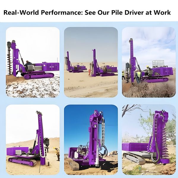 Pile Driver Machine High Frequency Impact Directly Piling Machinery Building Foundations Crawler Pile Driving Rig