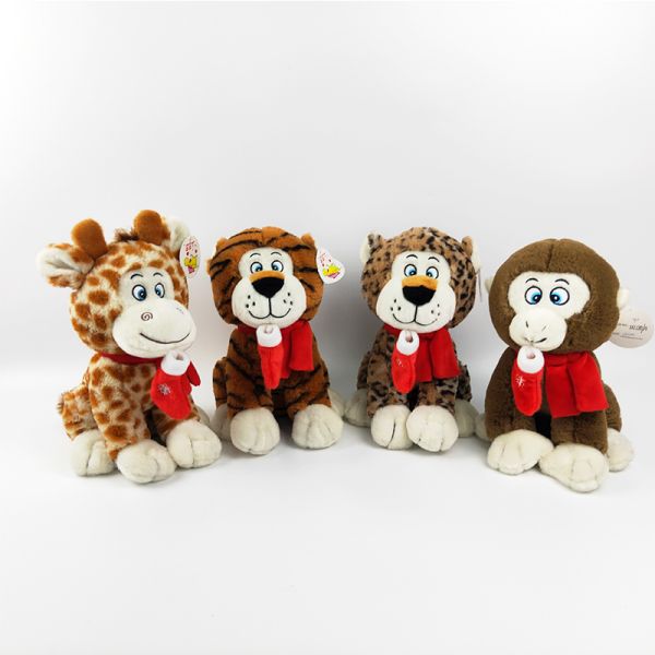 EN71 25cm PP Cotton Filling Jaguar Plush Toy As Festive Gift