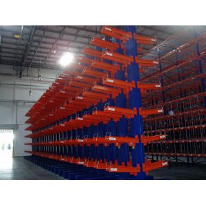 ISO9001 Industrial Cantilever Racks Customized Double Sided Cantilever Racking