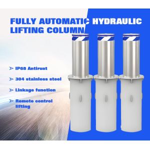 Stainless Steel LED Strip Bollard Automatic Solution for Hostile Vehicle