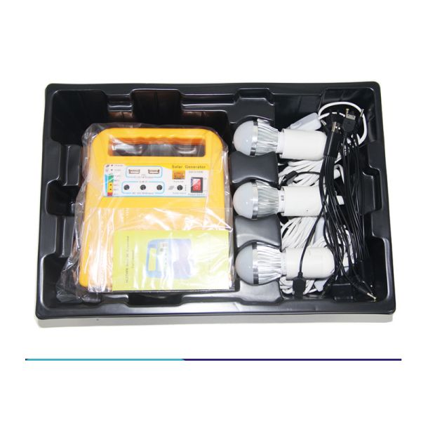 10W Solar Powered Lights DC AC Inverter 12V Lead Acid Battery Long Lifespan