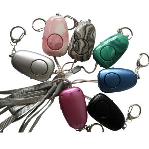 130db Theft Prevention ABS Personal Keychain Alarm With Custom Printing