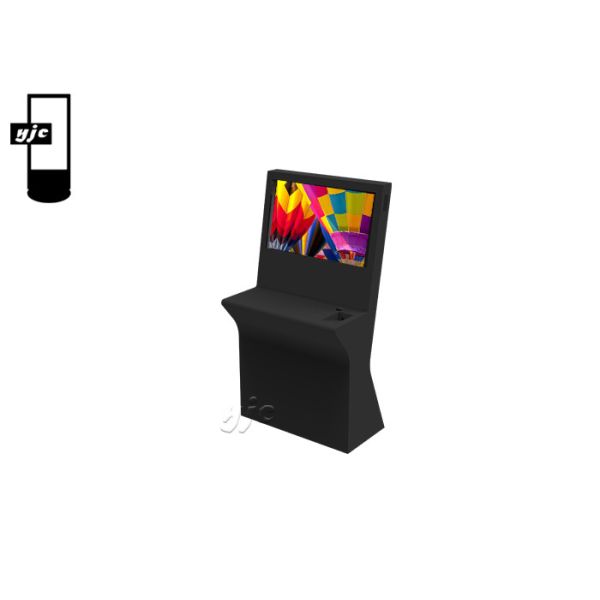 Quality 21.5 Inch Touch Screen Kiosk All In One PC Stand Computer Lcd Kiosk With IC Card Reader for sale