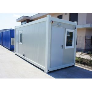 Insulation Modular Container House Portable With 75mm Glass Wool Sandwich Panel