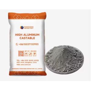 Furnace Kiln Oven Phosphate Bonded Unshape Refractory Material High Alumina