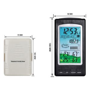 Wireless Weather Station With Precision Temperature And Humidity Meter