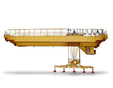 High Lifting Height Double Girder Overhead Crane With Electromagnetic Hanging