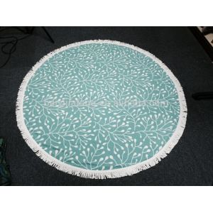 Wholesale Factory Supplier Small Quantity custom size custom design round beach towel from china suppliers