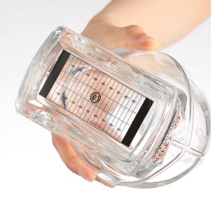 Custom Hot Stamping 500ml 700ml 750ml Clear Glass Liquor Bottle For Vodka Whisky