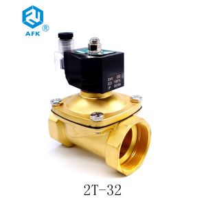 Wholesale Brass Lpg Gas Solenoid Valve 1-1/4&quot; Inch 220V AC For Gas With G Thread Connector from china suppliers