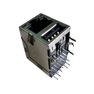 1-1909119-4 Shielded Rj45 No Magnetic Module Jack