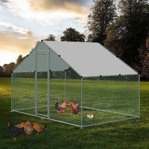 Sun Protection PE Coating 6.7x13ft Chicken Run Kennel