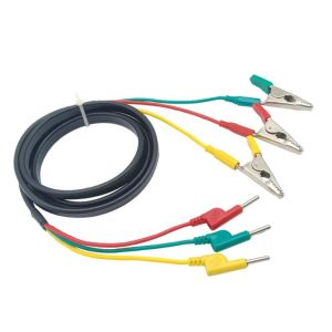 4mm Banana Plug Power Test Leads Multimeter Cable With Protective Coverings