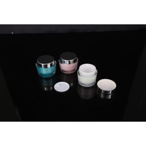 hand lip crystal pump empty square white Screen Printing Airless 30ml Cosmetic