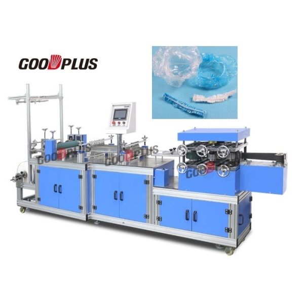 Quality 60pcs/Min Plastic Non Woven Cap Making Machine Strong Elastic Seal for sale